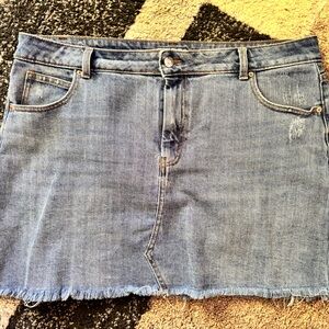 Wild Fable Blue Mini Skirt Casual